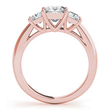 3 Stone Princess Cut Engagement Ring (84600)