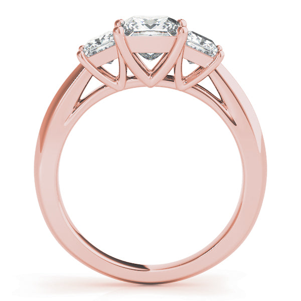 3 Stone Princess Cut Engagement Ring (84600)