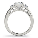 3 Stone Princess Cut Engagement Ring (84600)