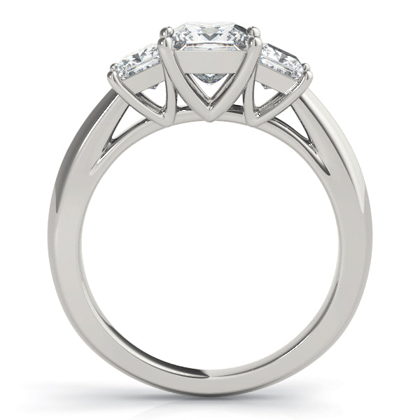 3 Stone Princess Cut Engagement Ring (84600)