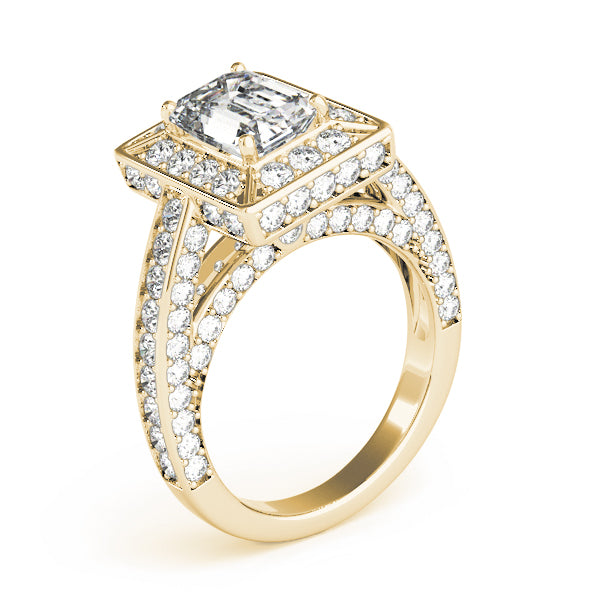 Halo For Emerald Cut Engagement Ring (84605)