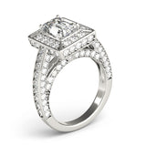Halo For Emerald Cut Engagement Ring (84605)