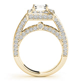 Halo For Emerald Cut Engagement Ring (84605)