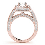 Halo For Emerald Cut Engagement Ring (84605)
