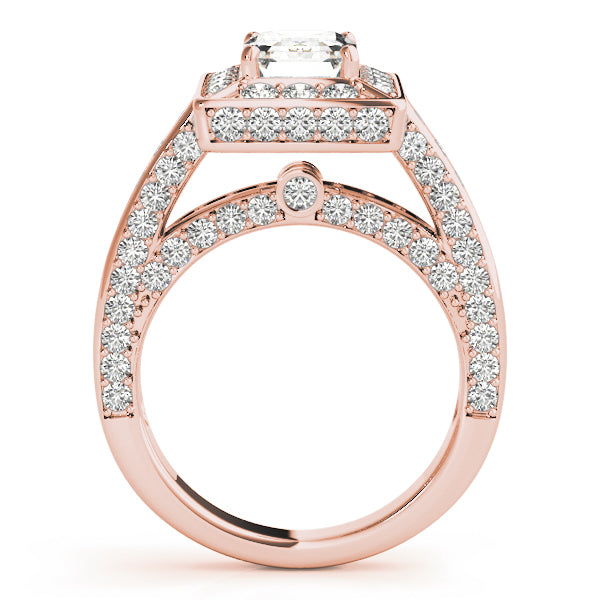 Halo For Emerald Cut Engagement Ring (84605)
