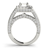 Halo For Emerald Cut Engagement Ring (84605)