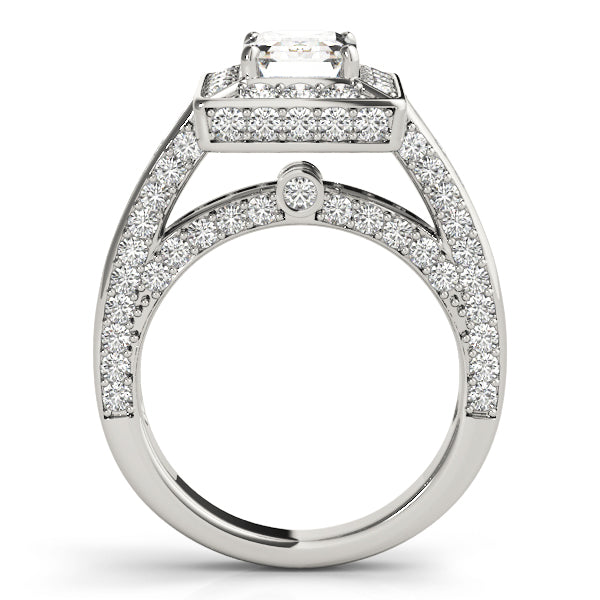 Halo For Emerald Cut Engagement Ring (84605)