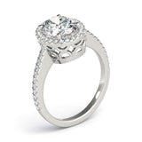 Oval Halo Engagement Ring (84606)