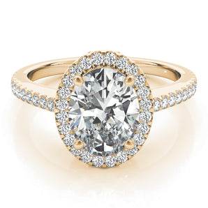 Oval Halo Engagement Ring (84606)
