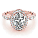Oval Halo Engagement Ring (84606)
