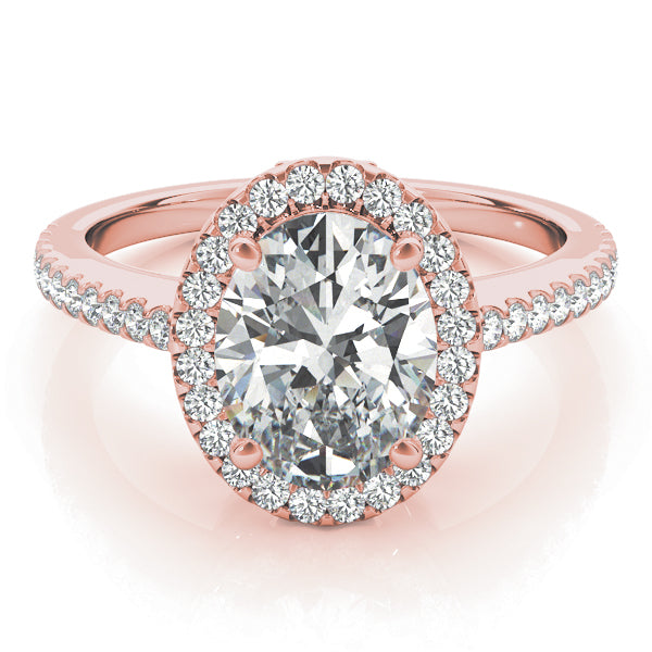 Oval Halo Engagement Ring (84606)
