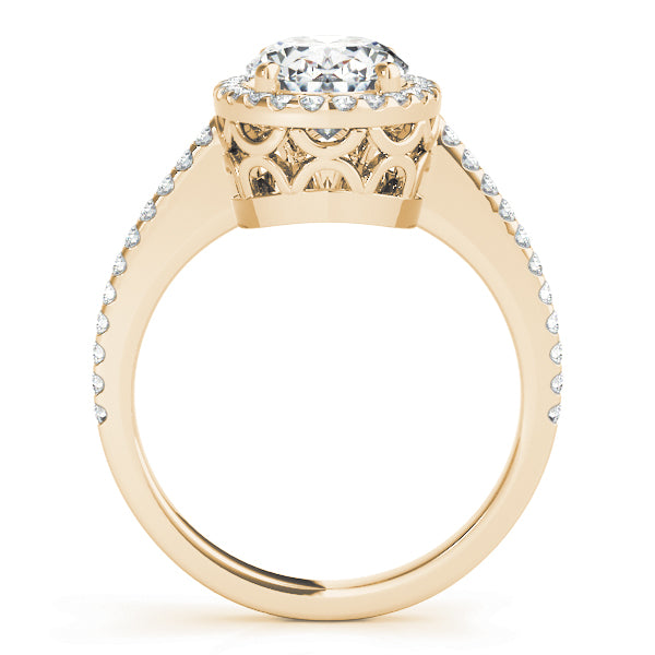 Oval Halo Engagement Ring (84606)