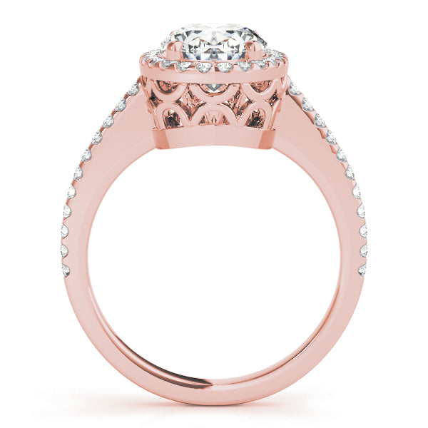 Oval Halo Engagement Ring (84606)