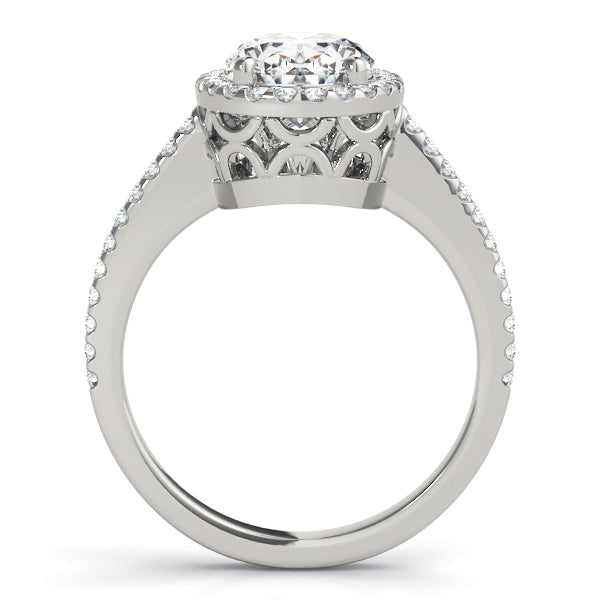 Oval Halo Engagement Ring (84606)