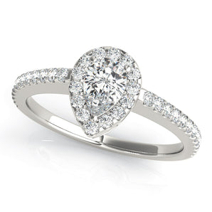 Pear Halo Engagement Ring (84607-6X4)
