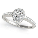 Pear Halo Engagement Ring (84607-6X4)
