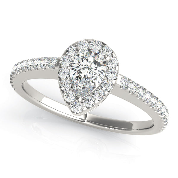 Pear Halo Engagement Ring (84607-6X4)