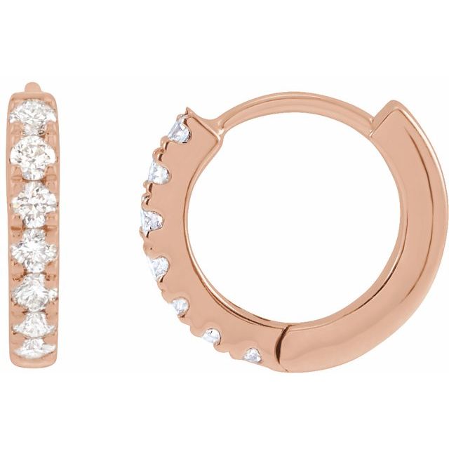 The Radegonde — Round Hoop Earrings - Rose