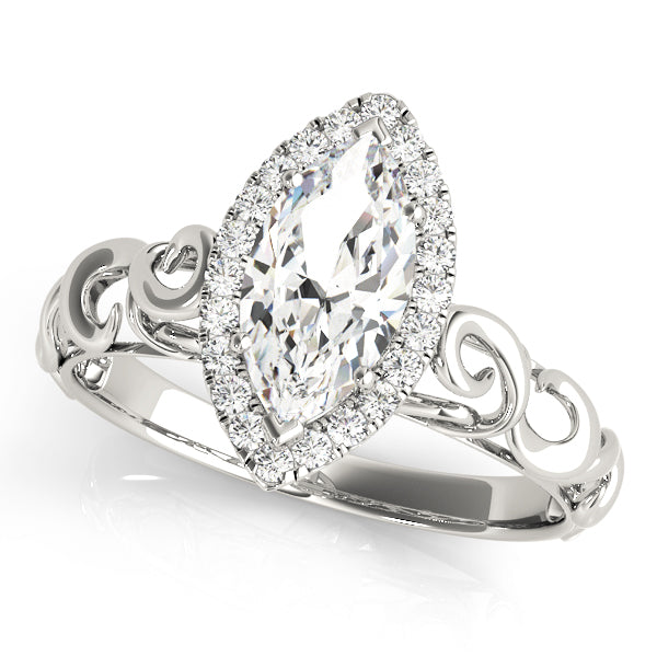 Marquise Solitaires Any Shape Engagement Ring (84744)