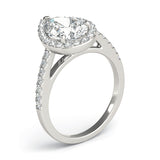Pear Shape Halo Engagement Ring (84755)