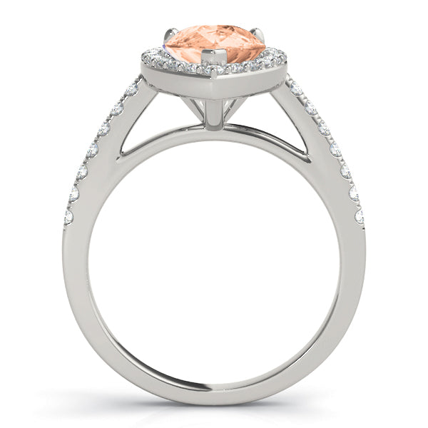 Pear Shape Halo Engagement Ring (84755)