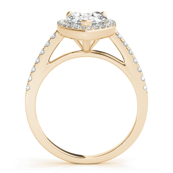 Pear Shape Halo Engagement Ring (84755)