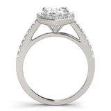 Pear Shape Halo Engagement Ring (84755)