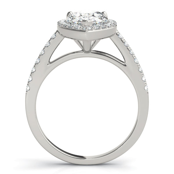 Pear Shape Halo Engagement Ring (84755)