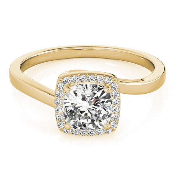 Halo Square & Cushion Engagement Ring (84764)