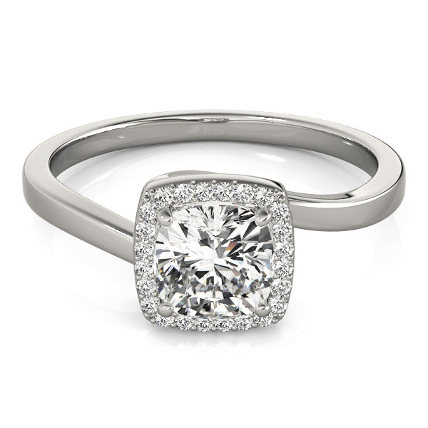 Halo Square & Cushion Engagement Ring (84764)