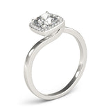 Halo Square & Cushion Engagement Ring (84764)