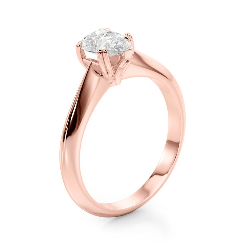 Double Prong Pear Engagement Ring (84957)