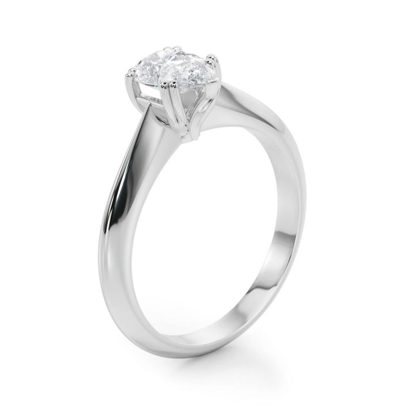 Double Prong Pear Engagement Ring (84957)