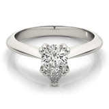 Double Prong Pear Engagement Ring (84957)