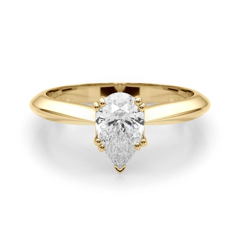 Double Prong Pear Engagement Ring (84957)