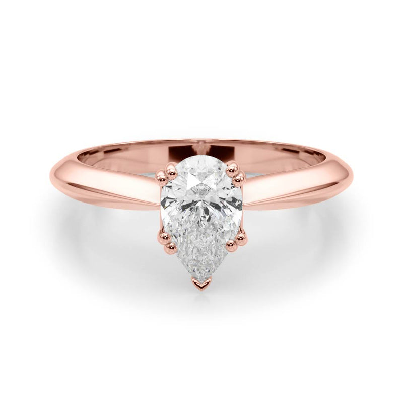 Double Prong Pear Engagement Ring (84957)