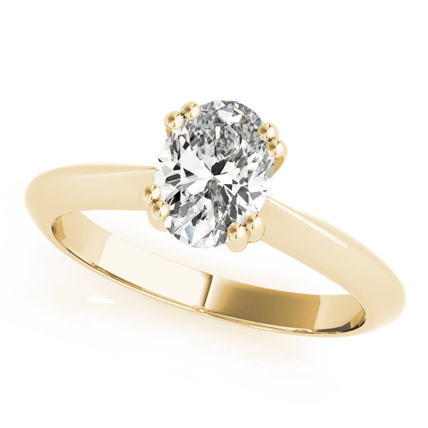 Double Prong Oval Engagement Ring (84959)
