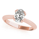 Double Prong Oval Engagement Ring (84959)