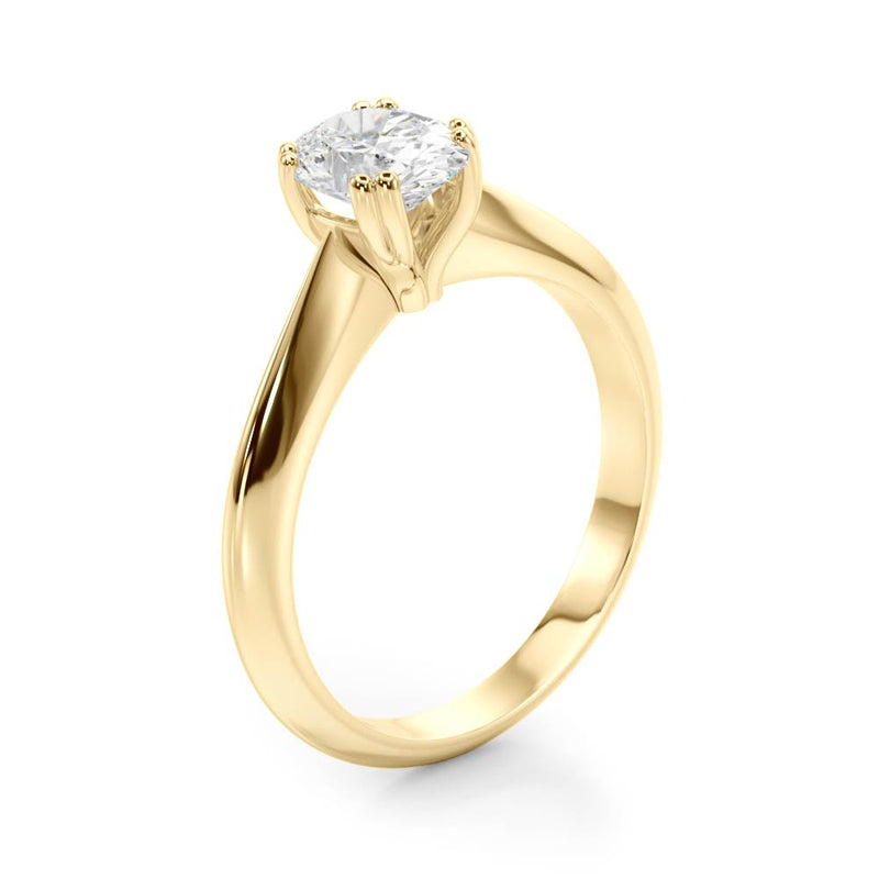 Double Prong Oval Engagement Ring (84959)