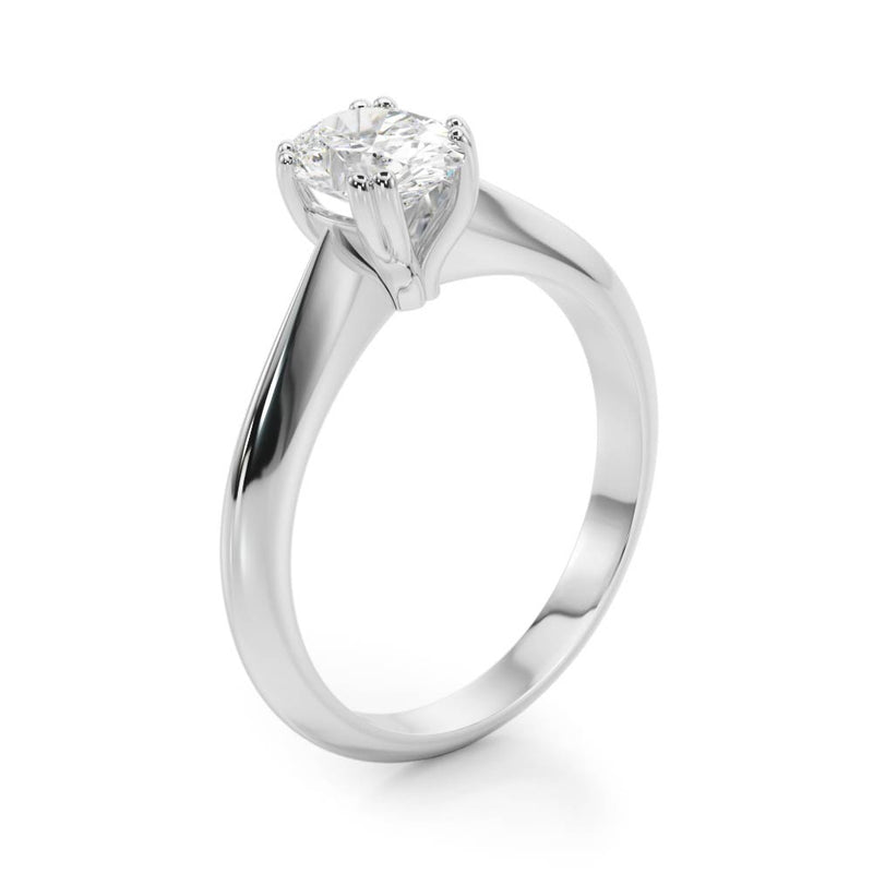Double Prong Oval Engagement Ring (84959)