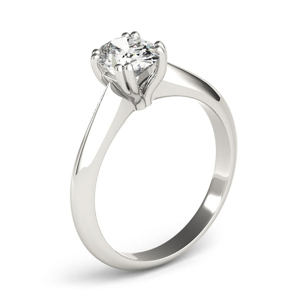 Double Prong Oval Engagement Ring (84959)