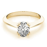 Double Prong Oval Engagement Ring (84959)