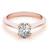 Double Prong Oval Engagement Ring (84959)