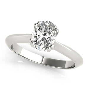 Double Prong Oval Engagement Ring (84959)