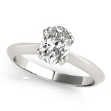 Double Prong Oval Engagement Ring (84959)