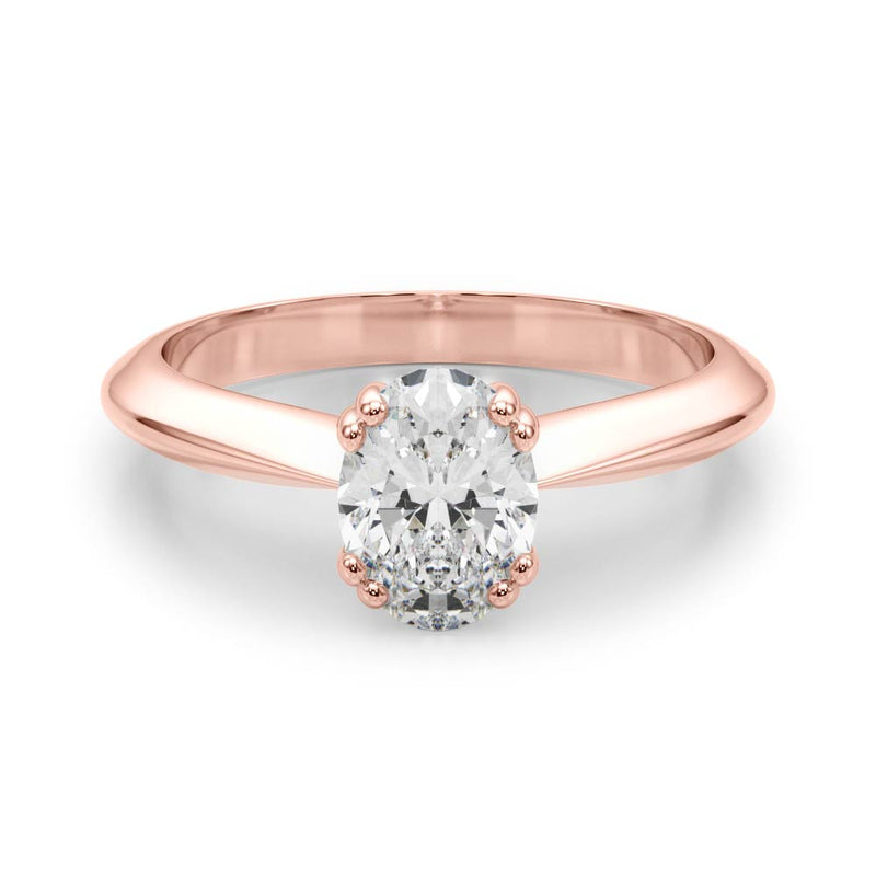Double Prong Oval Engagement Ring (84959)