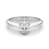 Double Prong Oval Engagement Ring (84959)