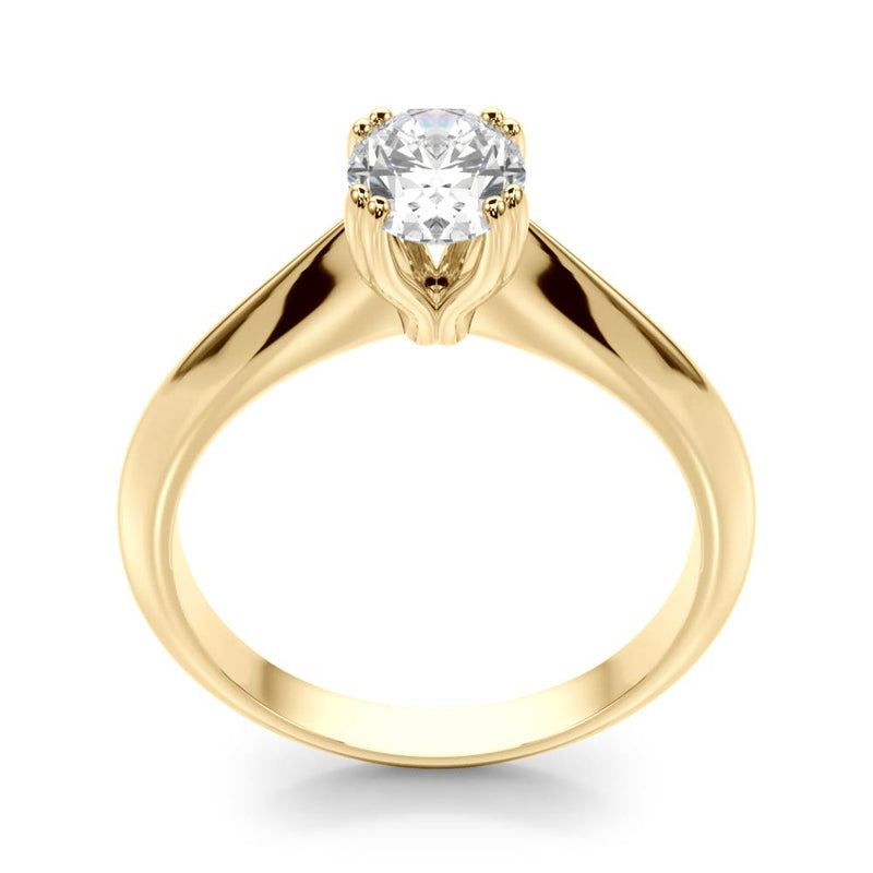 Double Prong Oval Engagement Ring (84959)