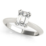 Double Prong Emerald Cut Engagement Ring (84960)