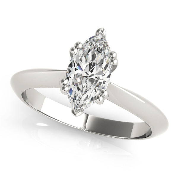 Double Prong Marquise Engagement Ring (84961)